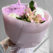 Букет с хризантемой &laquo;Комплимент&raquo; 1