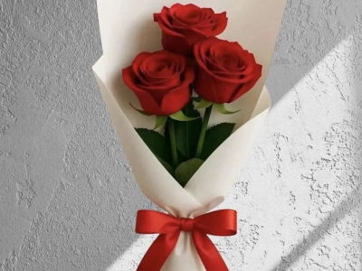 Моно букет из 3 роз